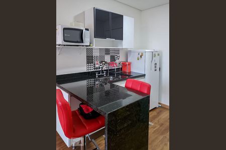 Cozinha de kitnet/studio à venda com 1 quarto, 26m² em Bethaville I, Barueri