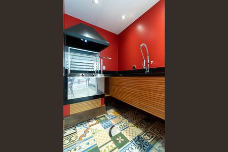 Churrasqueira na sala de apartamento para alugar com 3 quartos, 170m² em Jardim Paulista, São Paulo