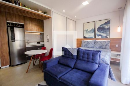 quarto / sala de kitnet/studio à venda com 1 quarto, 28m² em Santana, São Paulo