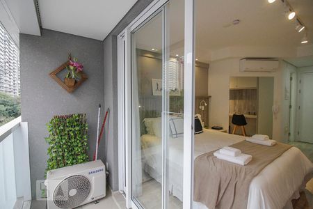 Studio para alugar com 22m², 1 quarto e sem vaga Studio para alugar com 22m², 1 quarto e sem vagaVaranda