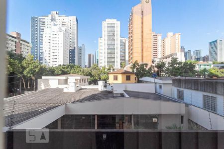 Vista da sala de apartamento à venda com 2 quartos, 103m² em Savassi, Belo Horizonte
