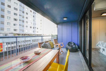 Varanda de apartamento para alugar com 1 quarto, 50m² em Bela Vista, São Paulo
