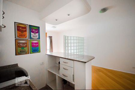 Cozinha de kitnet/studio à venda com 1 quarto, 30m² em Santa Cecília, São Paulo