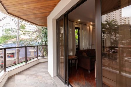 Varanda Sala de apartamento à venda com 4 quartos, 236m² em Indianópolis, São Paulo