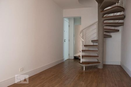 Sala com Sacada de apartamento à venda com 2 quartos, 112m² em Itaim Bibi, São Paulo