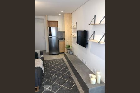 Detalhe Sala de apartamento para alugar com 1 quarto, 35m² em Pinheiros, São Paulo