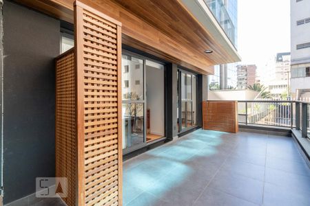 Varanda de apartamento à venda com 1 quarto, 67m² em Itaim Bibi, São Paulo