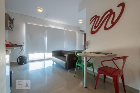 Sala de apartamento à venda com 1 quarto, 31m² em Brooklin Paulista, São Paulo
