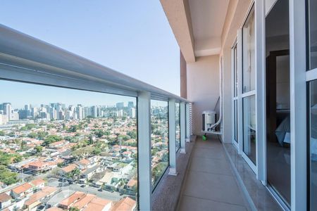 Varanda de apartamento à venda com 1 quarto, 31m² em Brooklin Paulista, São Paulo