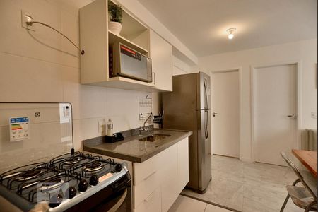 Cozinha de apartamento para alugar com 2 quartos, 36m² em Barra Funda, São Paulo
