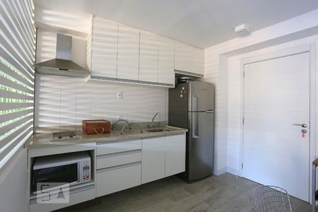 Cozinha de kitnet/studio para alugar com 1 quarto, 54m² em Brooklin Paulista, São Paulo