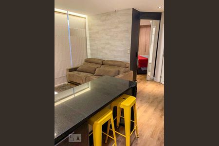 Apartamento para alugar com 65m², 1 quarto e 2 vagasSala
