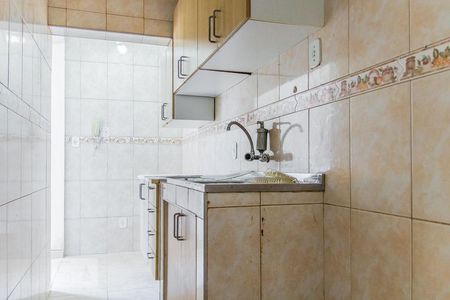 Cozinha de apartamento para alugar com 1 quarto, 55m² em Cacuia, Rio de Janeiro