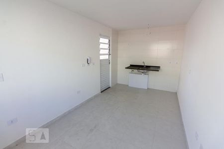 Sala Cozinha de Apartamento com 1 quarto, 32m² Barra Funda