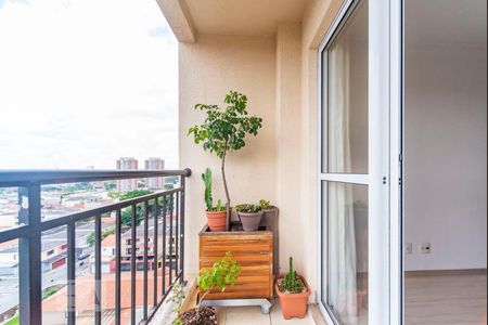 Varanda da Sala de apartamento à venda com 2 quartos, 55m² em Vila Homero Thon, Santo André