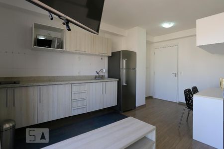 Cozinha de kitnet/studio à venda com 1 quarto, 32m² em Brooklin Paulista, São Paulo