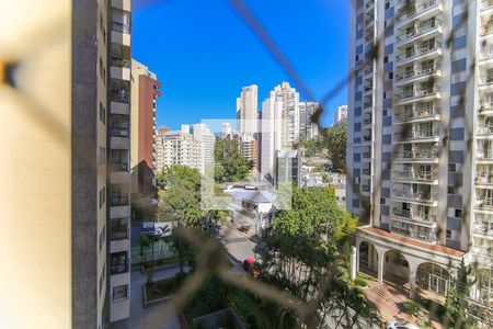 Vista da Varanda de apartamento à venda com 1 quarto, 50m² em Vila Andrade, São Paulo