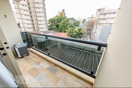 Sacada da Sala de apartamento à venda com 1 quarto, 75m² em Vila Itapura, Campinas
