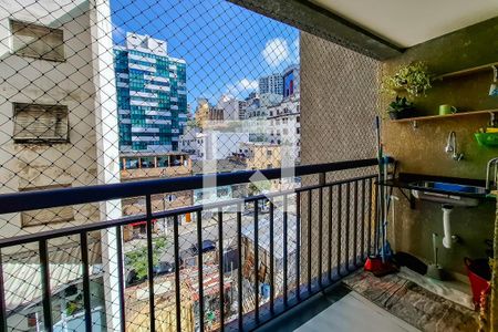 Varanda da Sala de kitnet/studio para alugar com 1 quarto, 28m² em Sé, São Paulo