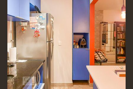 Cozinha de apartamento para alugar com 1 quarto, 56m² em Vila Madalena, São Paulo