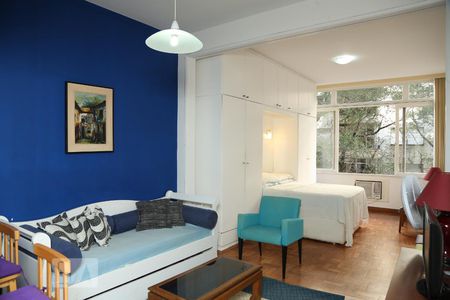 Sala de apartamento para alugar com 1 quarto, 46m² em Copacabana, Rio de Janeiro