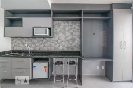 Cozinha de kitnet/studio à venda com 1 quarto, 22m² em Centro, São Paulo