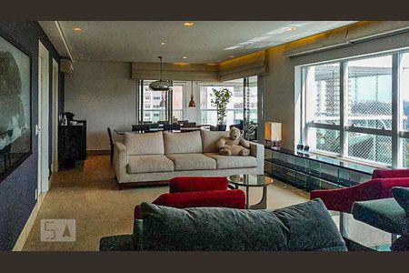 Sala de apartamento para alugar com 3 quartos, 185m² em Campo Belo, São Paulo