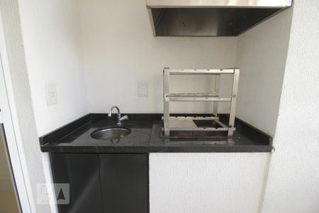 Detalhe da varanda gourmet de apartamento à venda com 2 quartos, 70m² em Jardim Ampliação, São Paulo