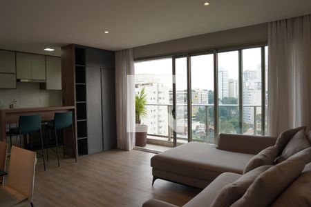 Sala de apartamento à venda com 1 quarto, 55m² em Vila Madalena, São Paulo