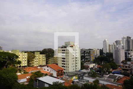 Vista da Varanda de apartamento à venda com 1 quarto, 55m² em Vila Madalena, São Paulo