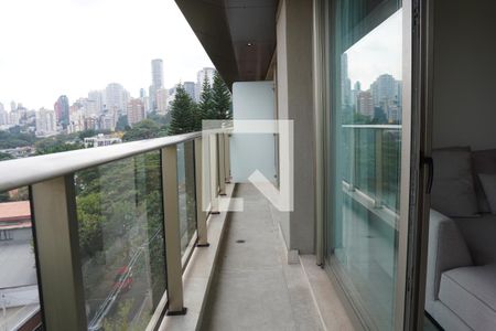Varanda de apartamento à venda com 1 quarto, 55m² em Vila Madalena, São Paulo
