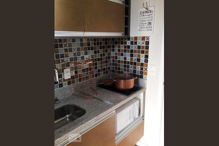 Cozinha de apartamento à venda com 1 quarto, 27m² em Centro, São Paulo