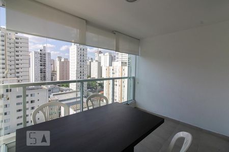 Varanda de kitnet/studio à venda com 1 quarto, 36m² em Indianópolis, São Paulo