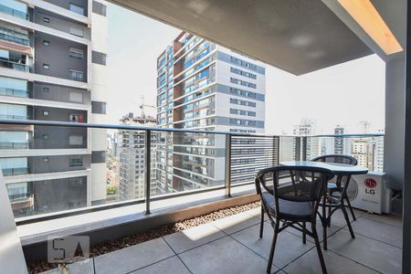 Studio para alugar com 42m², 1 quarto e 1 vagaVaranda