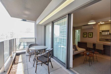 Studio para alugar com 42m², 1 quarto e 1 vagaVaranda