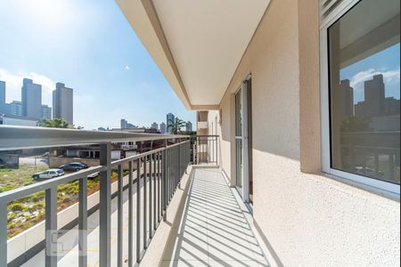 Varanda da Sala de apartamento para alugar com 2 quartos, 54m² em Vila Eldízia, Santo André
