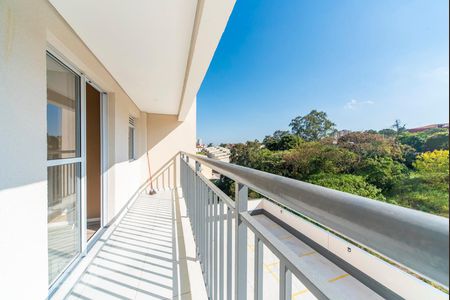 Varanda da Sala de apartamento à venda com 2 quartos, 54m² em Vila Eldízia, Santo André