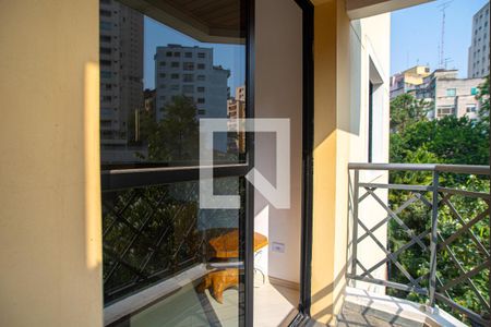 Varanda da Sala de apartamento à venda com 1 quarto, 45m² em Bela Vista, São Paulo