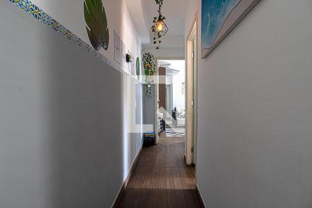 corredor para os comodos_1 de apartamento à venda com 2 quartos, 48m² em Vila Caraguatá, São Paulo