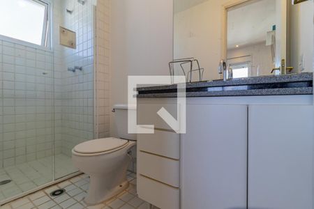 Apartamento para alugar com 57m², 1 quarto e 2 vagas Apartamento para alugar com 57m², 1 quarto e 2 vagasBanheiro da Suíte