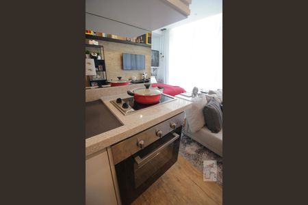 Studio para alugar com 35m², 1 quarto e 1 vagaDetalhe da cozinha