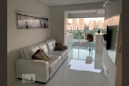 sala de apartamento para alugar com 1 quarto, 41m² em Brooklin Paulista, São Paulo