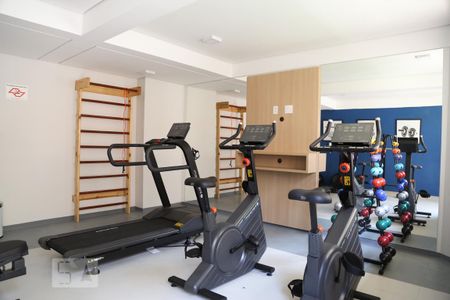 Área comum - Academia de kitnet/studio para alugar com 1 quarto, 30m² em Jardim Prudência, São Paulo