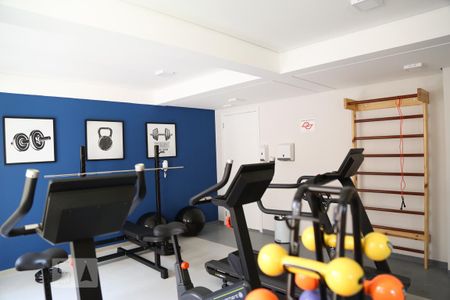 Área comum - Academia de kitnet/studio para alugar com 1 quarto, 30m² em Jardim Prudência, São Paulo