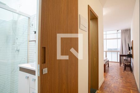 Sala/Quarto - Corredor de kitnet/studio para alugar com 1 quarto, 38m² em República, São Paulo