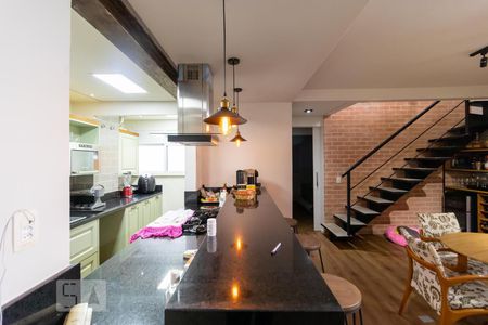 Sala de Jantar e Cozinha de apartamento à venda com 3 quartos, 133m² em Mansões Santo Antônio, Campinas