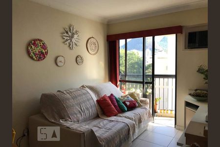 Sala/Cozinha de apartamento para alugar com 1 quarto, 43m² em Laranjeiras, Rio de Janeiro