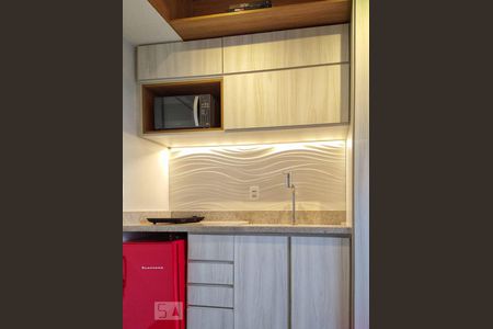 Cozinha de kitnet/studio à venda com 1 quarto, 22m² em Centro, São Paulo