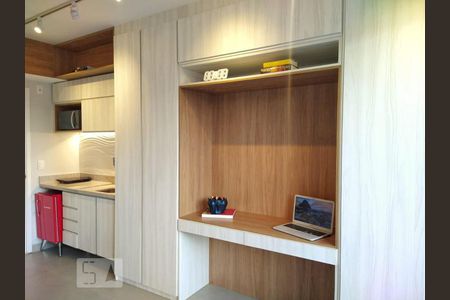 Sala/Cozinha de kitnet/studio à venda com 1 quarto, 22m² em Centro, São Paulo