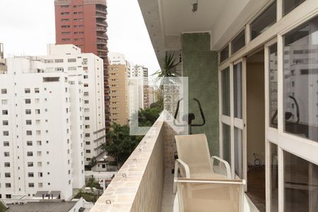 Varanda da Sala de apartamento para alugar com 3 quartos, 162m² em Itaim Bibi, São Paulo